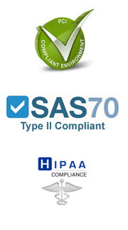 SAS70, PCI, HIPPA Compliance